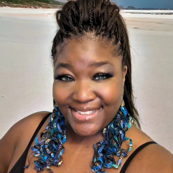 🆕 MBM "Twilight Seas" Swirl Tassel Earrings - Picture 5 of 5
